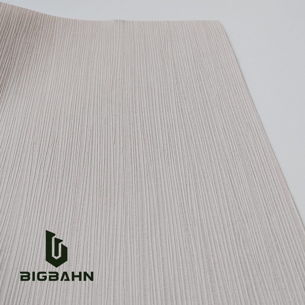Charlotte Vertical Fabric Texture in Warm White for RV Interior Film - Bigbahn