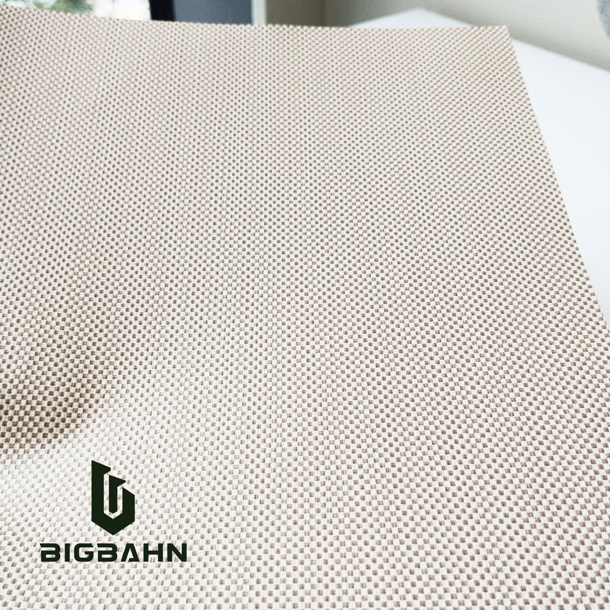Fabric Texture Yellow Checkered Pattern for RV Interior Film - Bigbahn