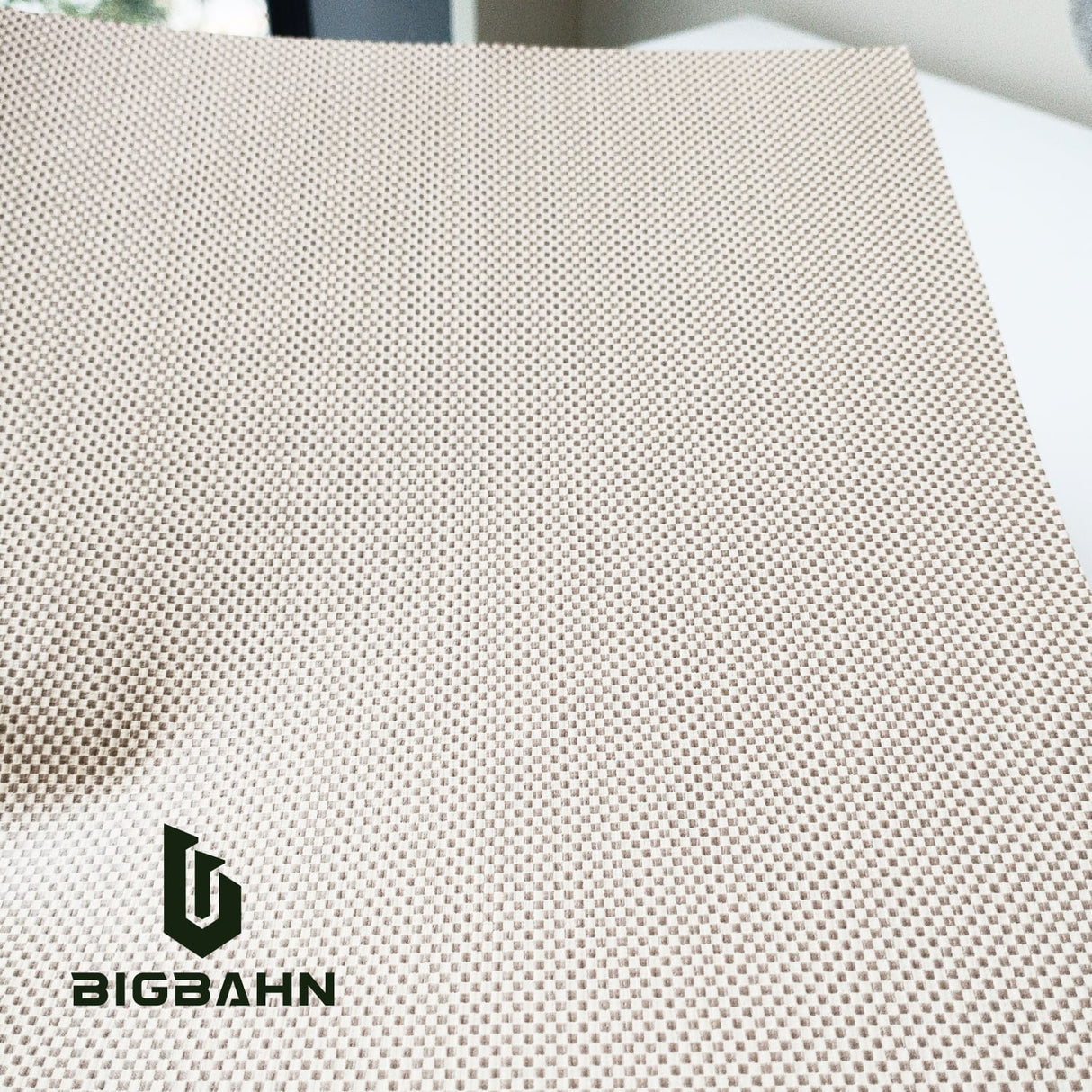 Fabric Texture Yellow Checkered Pattern for RV Interior Film - Bigbahn