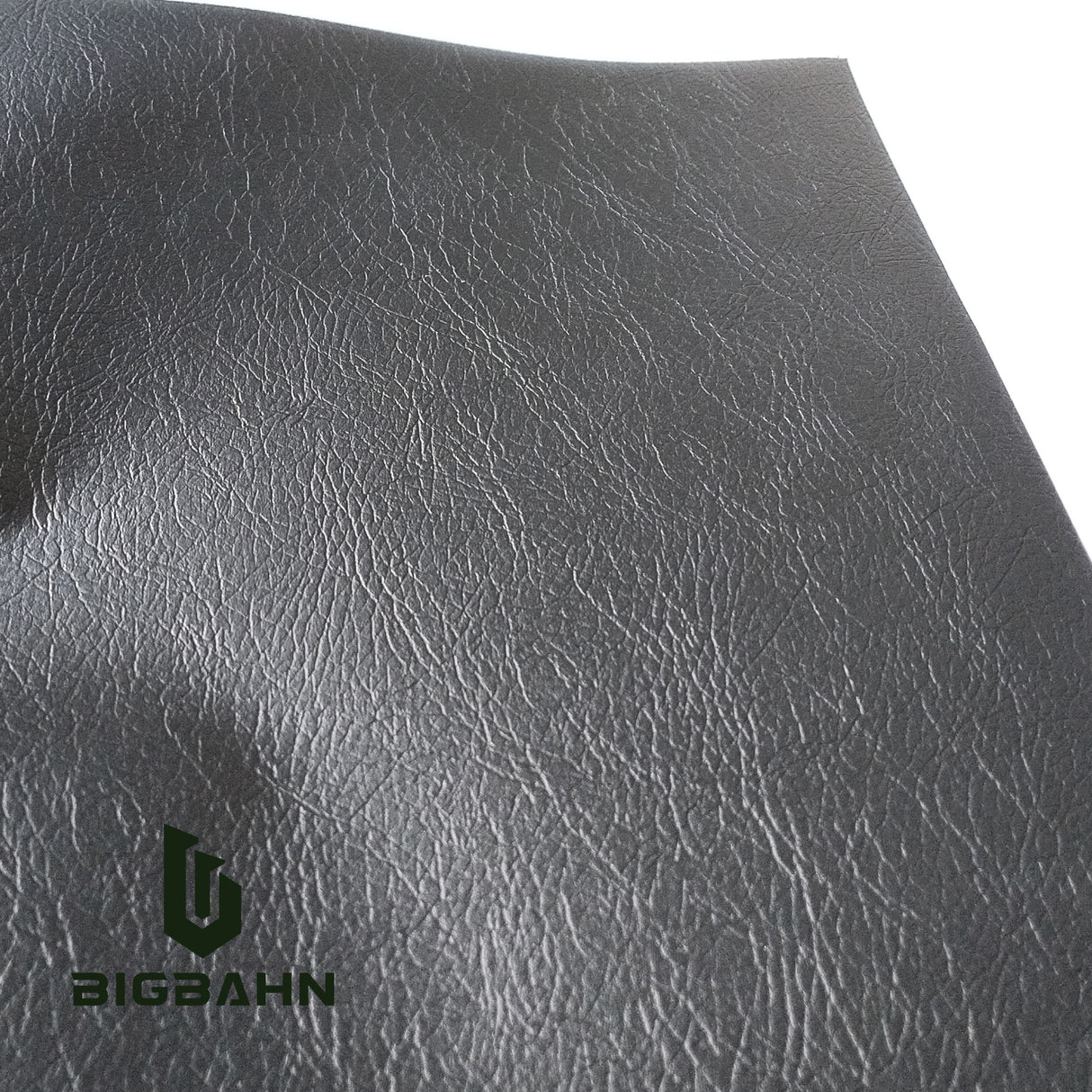 Leather Texture Charcoal Black Natural Leather for RV Interior Film - Bigbahn