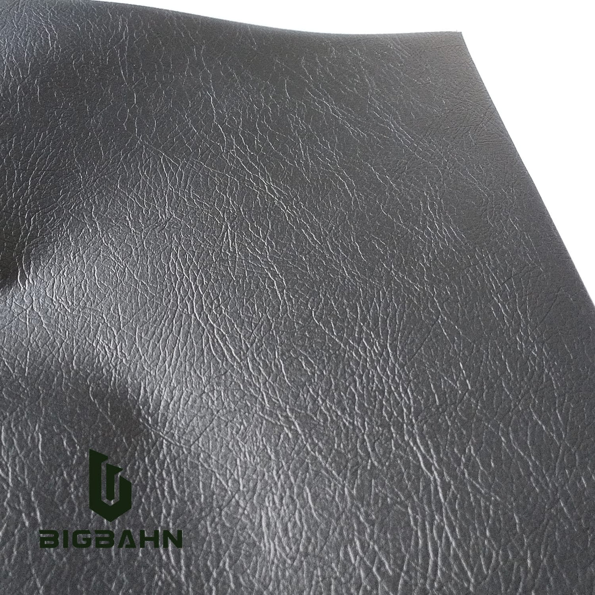 Leather Texture Charcoal Black Natural Leather for RV Interior Film - Bigbahn