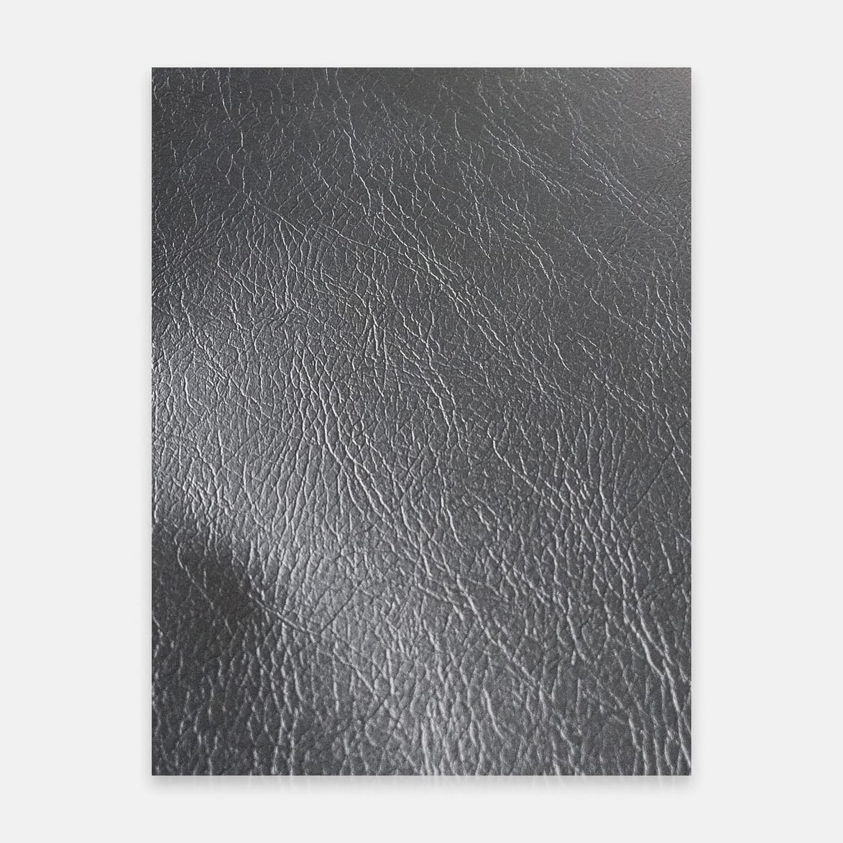 Leather Texture Charcoal Black Natural Leather for RV Interior Film