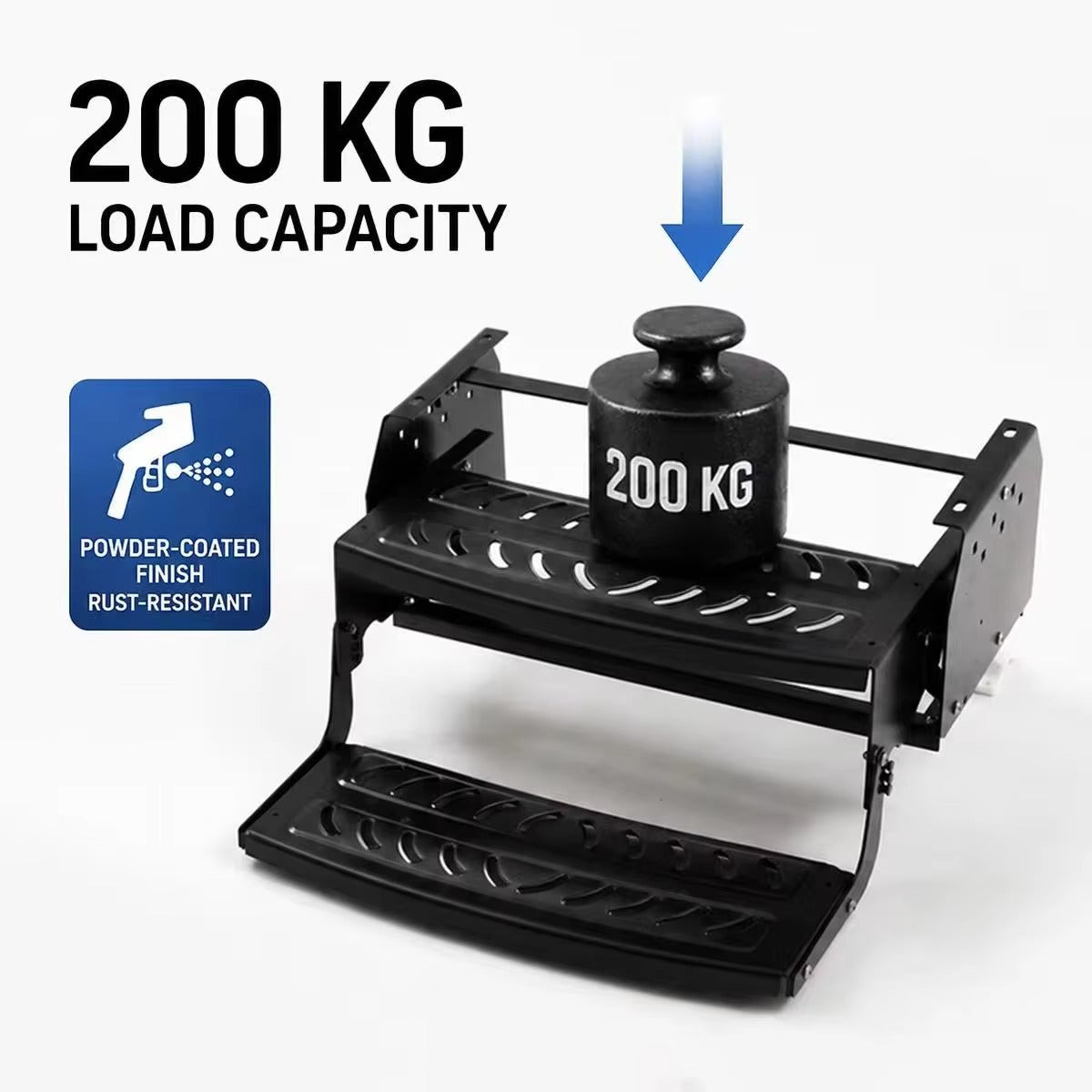 Manual Folding 2-Step RV Folding Caravan Ladder