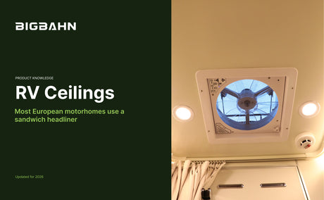 What material is used for RV ceilings?