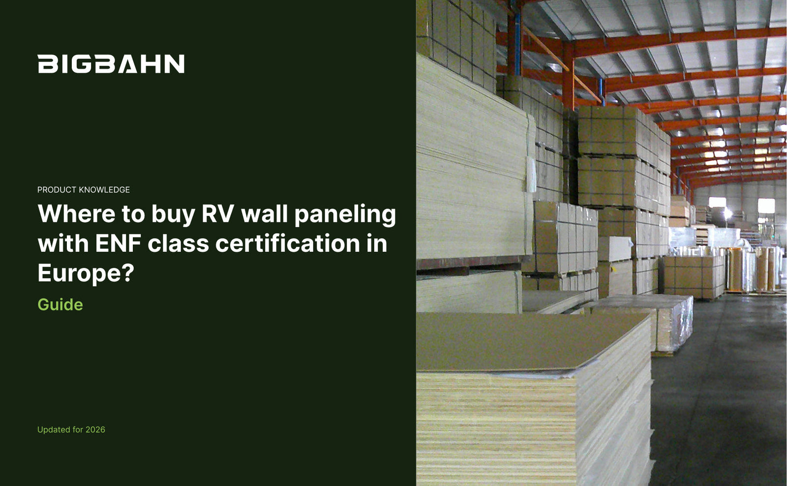 Where to buy RV wall paneling with ENF class certification in Europe?