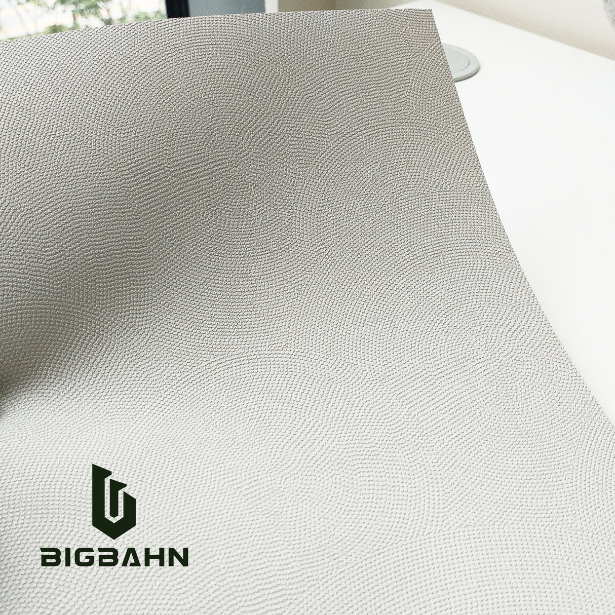 Zen Whisper Tactile Pattern in Light Gray for RV Interior Film - Bigbahn