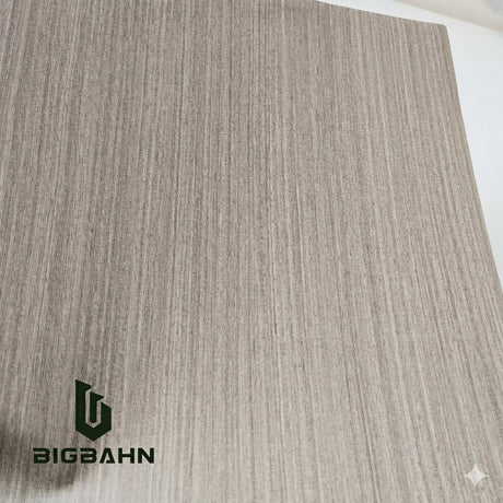 Wood Grain Texture Warm Gray Staight Line for RV Interior Film - Bigbahn