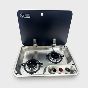Double Burner RV Gas Stove