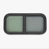 RV Sliding Window, Aluminum Frame Tinted Tempered Glass Window for Camper, Caravan, Trailer, Van