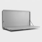 Wall-Mount Flip-Down RV Outdoor Table ASA Aluminum Stainless Steel 25KG Load Capacity 90 Opening Angle No Extra Space