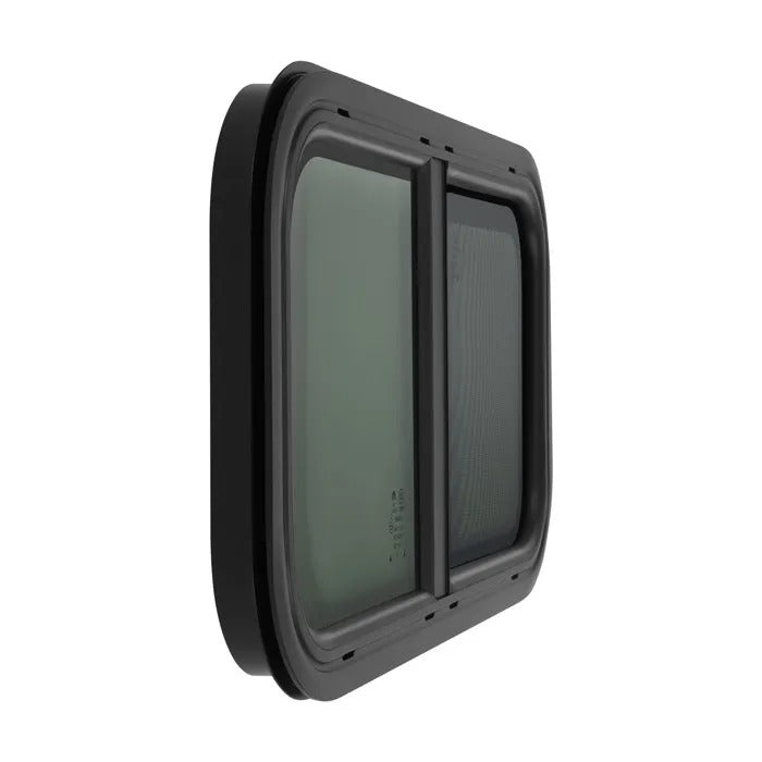 RV Sliding Window, Aluminum Frame Tinted Tempered Glass Window for Camper, Caravan, Trailer, Van