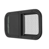 RV Sliding Window, Aluminum Frame Tinted Tempered Glass Window for Camper, Caravan, Trailer, Van