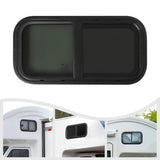 RV Sliding Window, Aluminum Frame Tinted Tempered Glass Window for Camper, Caravan, Trailer, Van